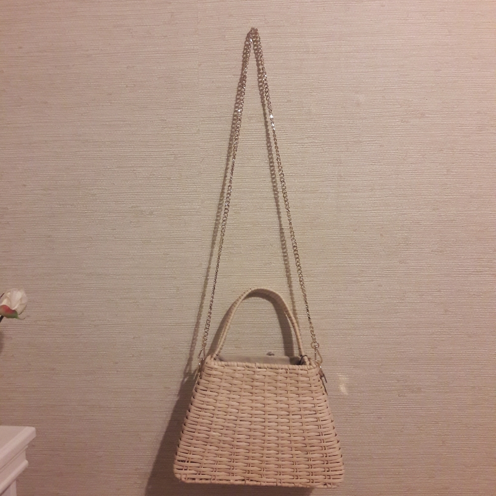ZARA basket style purse with optional strap